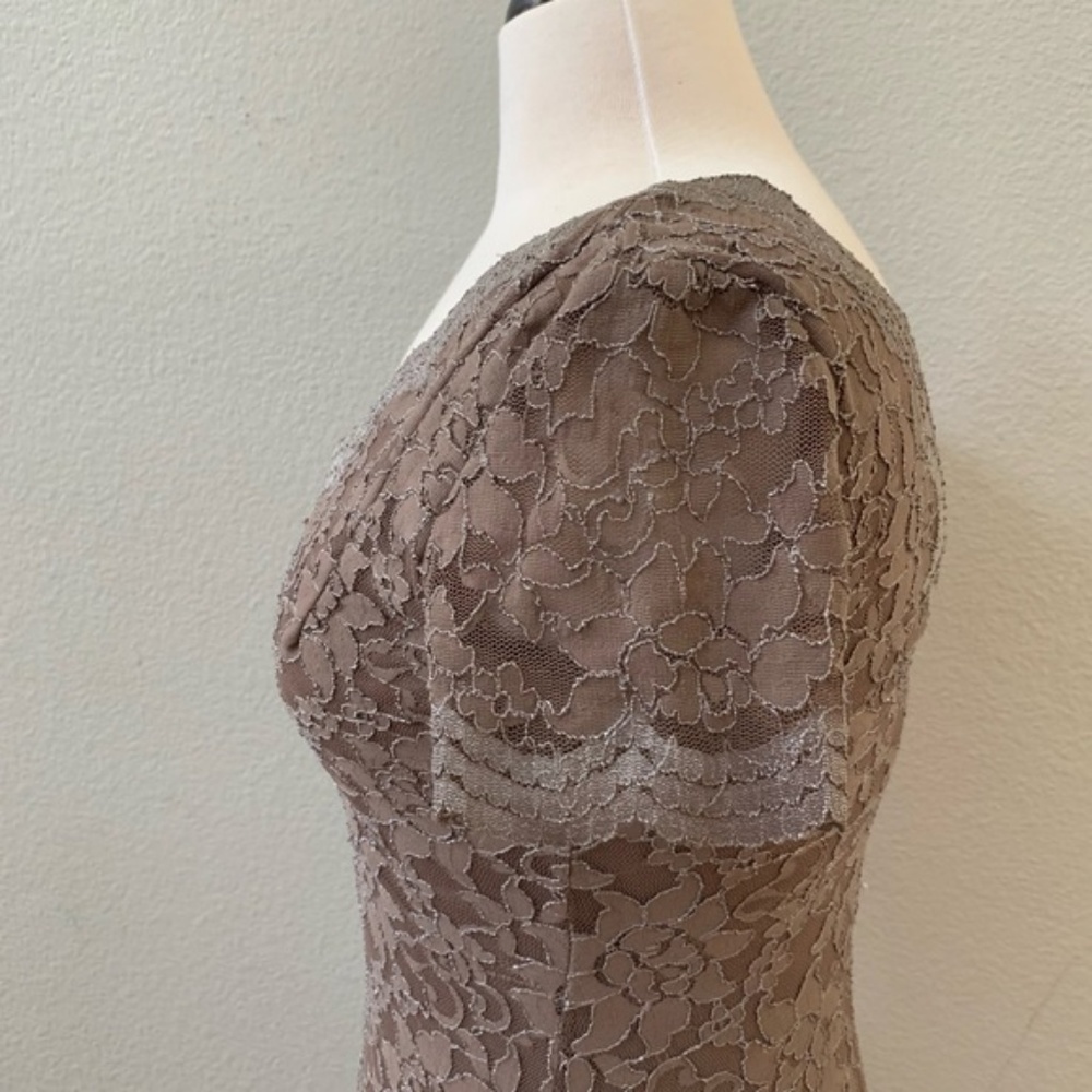 KIMCHI BLUE urban outfitters Gray scallop lace bodycon dress womens M - Picture 5 of 7